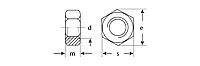 Гайка ГОСТ 5927-70, M4, 55 шт, кл. пр. 6, оцинкованная, ЗУБР