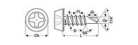 Саморезы КЛМ-СЦ со сверлом для листового металла, 11 х 3.8 мм, 1 000 шт, оцинкованные, ЗУБР