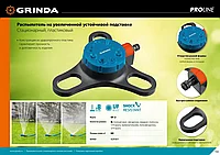 GRINDA PROLine RF-3, 64 м2 полив, на подставке, распылитель стационарный, пластиковый