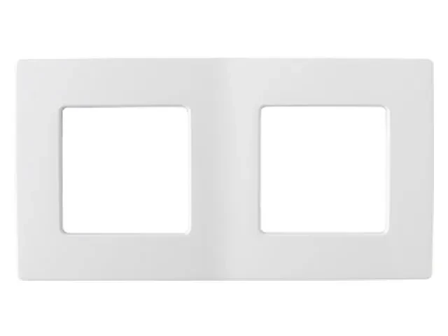 Рамка 2-местная белая, Мастер, BYLECTRICA (153х80х8,5 мм) - фото 1 - id-p199807530