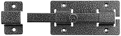 Задвижка накладная″ЗД-06″для дверей усиленная, порошковое покрытие, цвет серебро, квадратный засов
