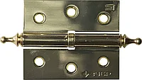 Петля дверная разъемная ЗУБР ЭКСПЕРТ , 1 подшипник, цвет латунь (PB), правая, с крепежом, 75х63х2,5мм, 2 шт