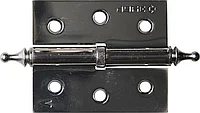 Петля дверная разъемная ЗУБР ЭКСПЕРТ , 1 подшипник, цвет хром (CP), левая, с крепежом, 75х63х2,5мм, 2 шт