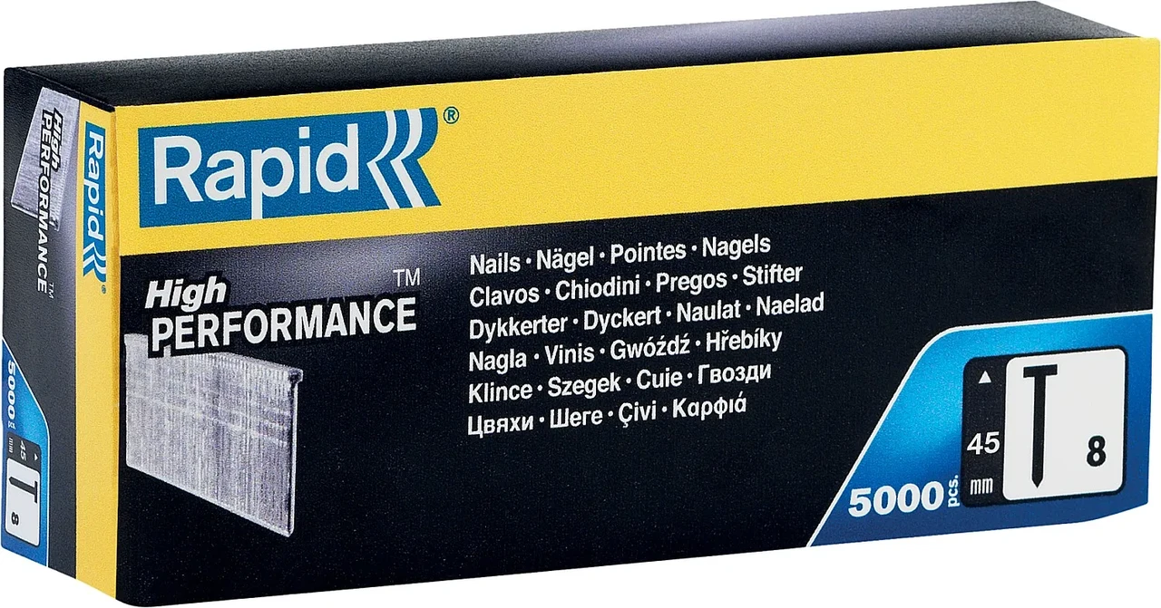 RAPID 45 мм гвозди супертвердые, закаленные тип 300 (F / J / 47 / 8), 5000 шт