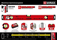 MIRAX 400 мм магнитный строительный уровень