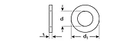 Шайба DIN 125A, 3 мм, 5 кг, оцинкованная, ЗУБР