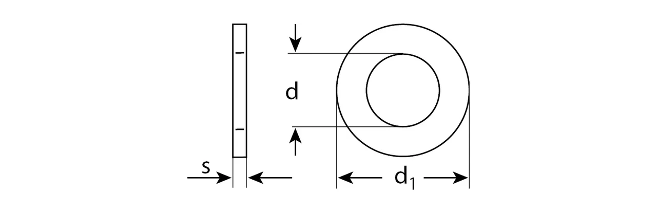 Шайба DIN 125A, 10 мм, 5 кг, оцинкованная, ЗУБР - фото 1 - id-p205295291