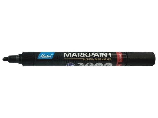Маркер промышл. перманентный на основе жидк. краски MARKAL MARKPAINT ЧЕРНЫЙ (Толщина линии 2 мм. Цвет черный) - фото 1 - id-p197457679