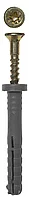 Дюбель-гвоздь полипропиленовый, цилиндрический бортик, 6 x 40 мм, 8 шт, ЗУБР