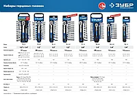 ЗУБР ТБ-20 набор торцовых головок 20 предм. Серия Профессионал.
