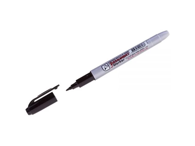 Маркер перманентный Crown "Multi Marker Super Slim" черный, пулевидный (толщ. линии 1.0 мм. Цвет черный)
