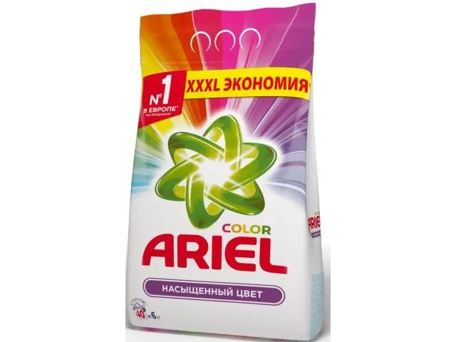 Стиральный порошок Ariel автомат Color 6 кг - фото 1 - id-p205313721