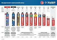 STD пена монтажная, адаптерная, всесезонная, 400мл, SVS, ЗУБР