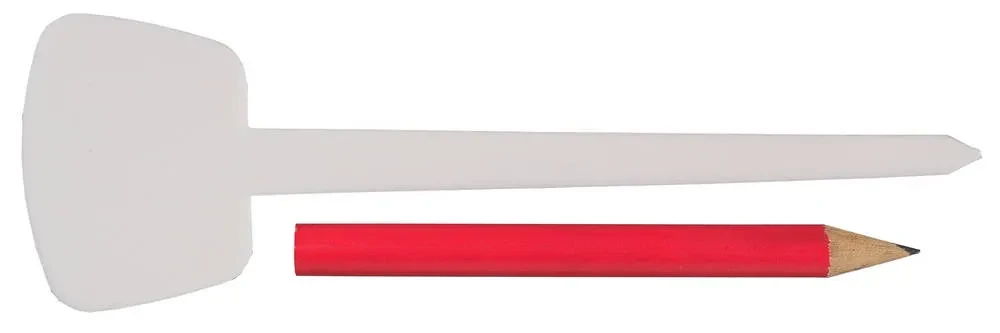 Набор меток-ориентиров GRINDA для засеянных грядок: 25 ярлыков (тип - Т ) + карандаш, 125 мм - фото 1 - id-p205290893