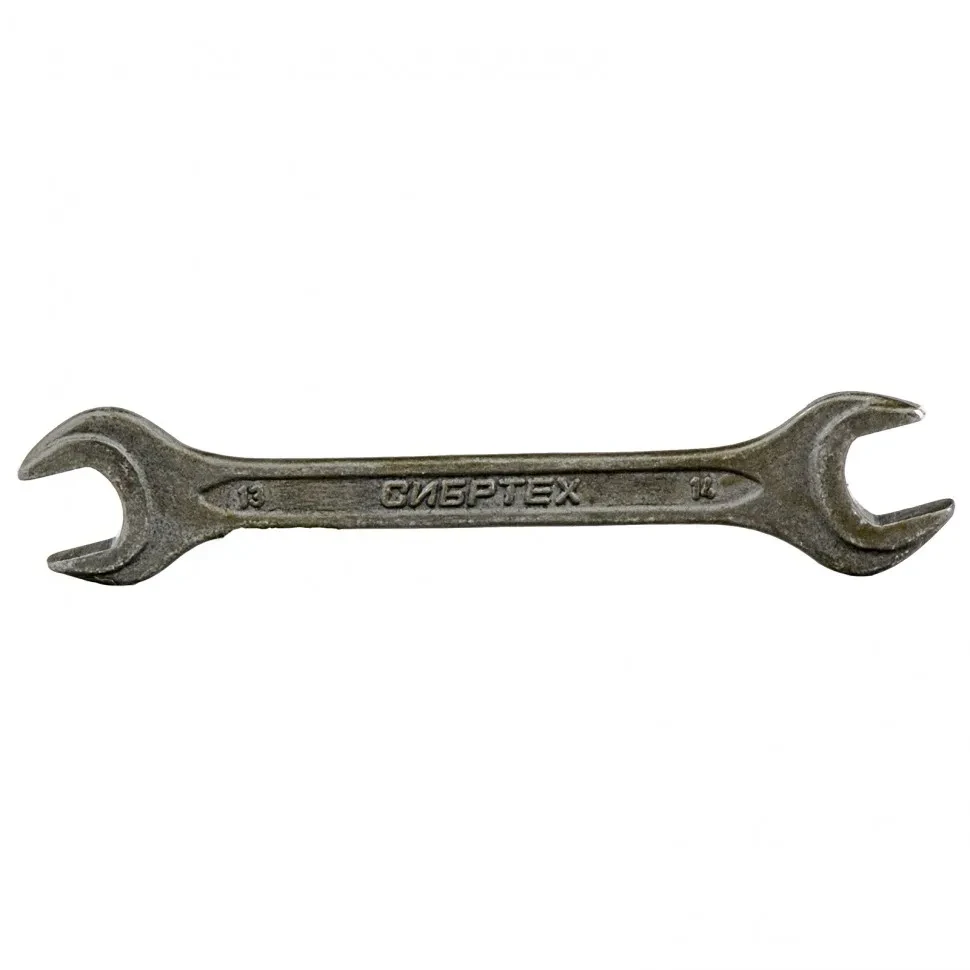 Ключ рожковый, 13 х 14 мм, CrV, фосфатированный, ГОСТ 2839 Сибртех - фото 1 - id-p197452341