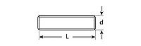 Шпилька резьбовая DIN 975, М14x1000, 1 шт, класс прочности 4.8, оцинкованная, ЗУБР