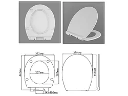 Сиденье для унитаза с крышкой "AVN SD 13u ", АВН