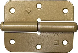 Петля накладная стальная ″ПН-85″, цвет золотой металлик, правая, 85мм