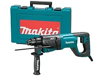 Перфоратор MAKITA HR 2641 в чем. (800 Вт, 2.4 Дж, 3 реж., патрон SDS-plus, вес 3.1 кг)