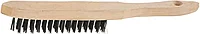 Щетка STAYER MASTER проволочная стальная с деревянной ручкой, 3 ряда