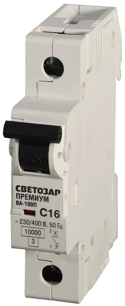 Выключатель автоматический СВЕТОЗАР ПРЕМИУМ 1-полюсный, 40 A, C , откл. сп. 10 кА, 230 / 400 В - фото 1 - id-p205312593
