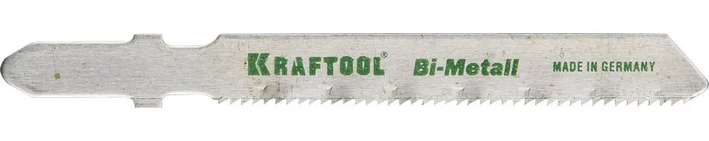 Полотна KRAFTOOL, T118AF, для эл/лобзика, Bi-Metall, по металлу (1,5-2мм), EU-хвост., шаг 1,2мм, 50мм, 2шт - фото 1 - id-p205299968