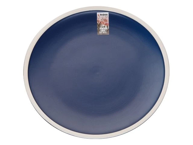 Тарелка обеденная керамическая, 26.5 см, серия ASIAN, синяя, PERFECTO LINEA - фото 1 - id-p197477766