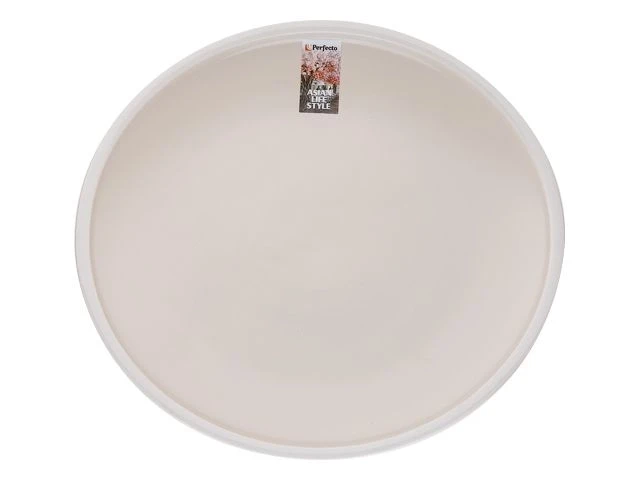 Тарелка обеденная керамическая, 26.5 см, серия ASIAN, белая, PERFECTO LINEA - фото 1 - id-p197477768