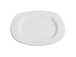 Тарелка десертная керамическая, 213 мм, квадратная, серия Измир, белая, PERFECTO LINEA (Супер цена!)