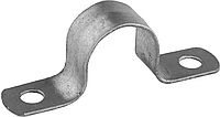 Скобы СВЕТОЗАР металлические D19мм, двухлапковые, для крепления металлорукава d=15мм, 100шт