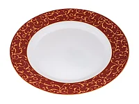 Тарелка десертная стеклокерамическая, 200 мм, круглая, ANASSA RED (Анасса рэд), DIVA LA OPALA (Sovrana
