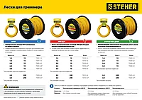 Леска для триммера КРУГ 2.0 мм 15 м STEHER