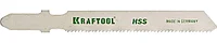 Полотна KRAFTOOL, T118A, для эл/лобзика, HSS, по металлу (1,5-2мм), EU-хвост., шаг 1,2мм, 50мм, 5шт