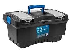 Ящик для инструмента пластмасс. 56х32х27.5 см (22") с лотком и органайз.20232 ТРЕК
