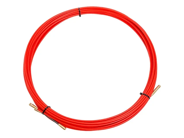 Протяжка кабельная (мини УЗК в бухте), стеклопруток, d=3,5 мм 15 м красная (REXANT) - фото 1 - id-p197816521