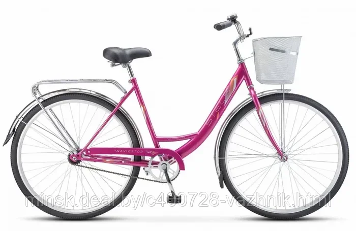 Велосипед Stels Navigator 345 28 Z010 (2023) пурпурный - фото 2 - id-p177171918