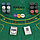 Набор для покера Texas Holdem 200 фишек с номиналом в металлической коробке, фото 2