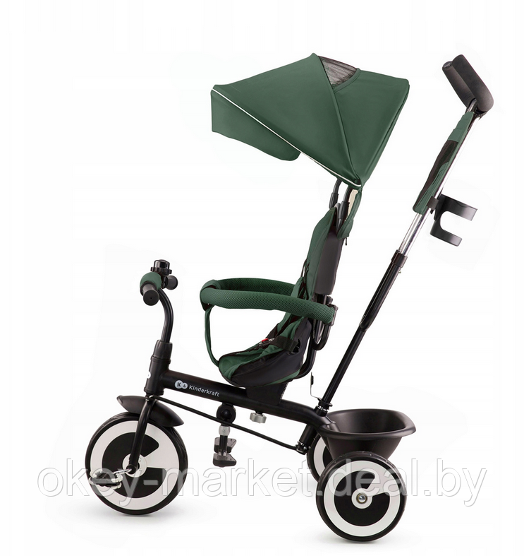 Детский трехколесный велосипед Kinderkraft ASTON ,зеленый - фото 2 - id-p205321708