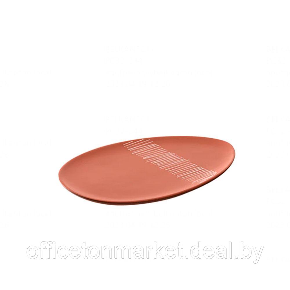Тарелка керамическая "PUNTO", 22 см, оранжевый - фото 1 - id-p205322018