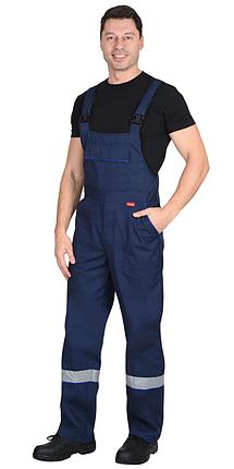 Костюм СИРИУС-МАСТЕР летний: куртка, полукомбинезон, темно-синий с васильковой отделкой, фото 2