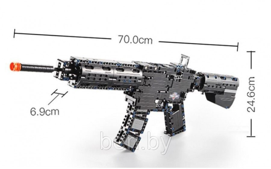 C81005W Конструктор CaDa "Штурмовая винтовка M4A1", 621 деталь, аналог Lego - фото 4 - id-p205354132