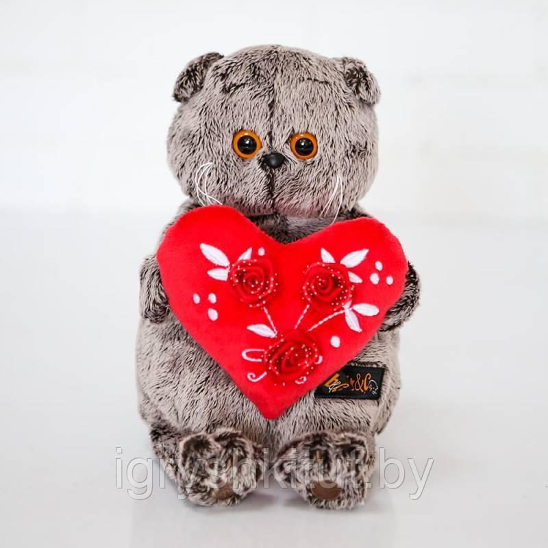 Мягкая игрушка Кот Басик (Basik), с сердечком, 35 см - фото 2 - id-p205361235