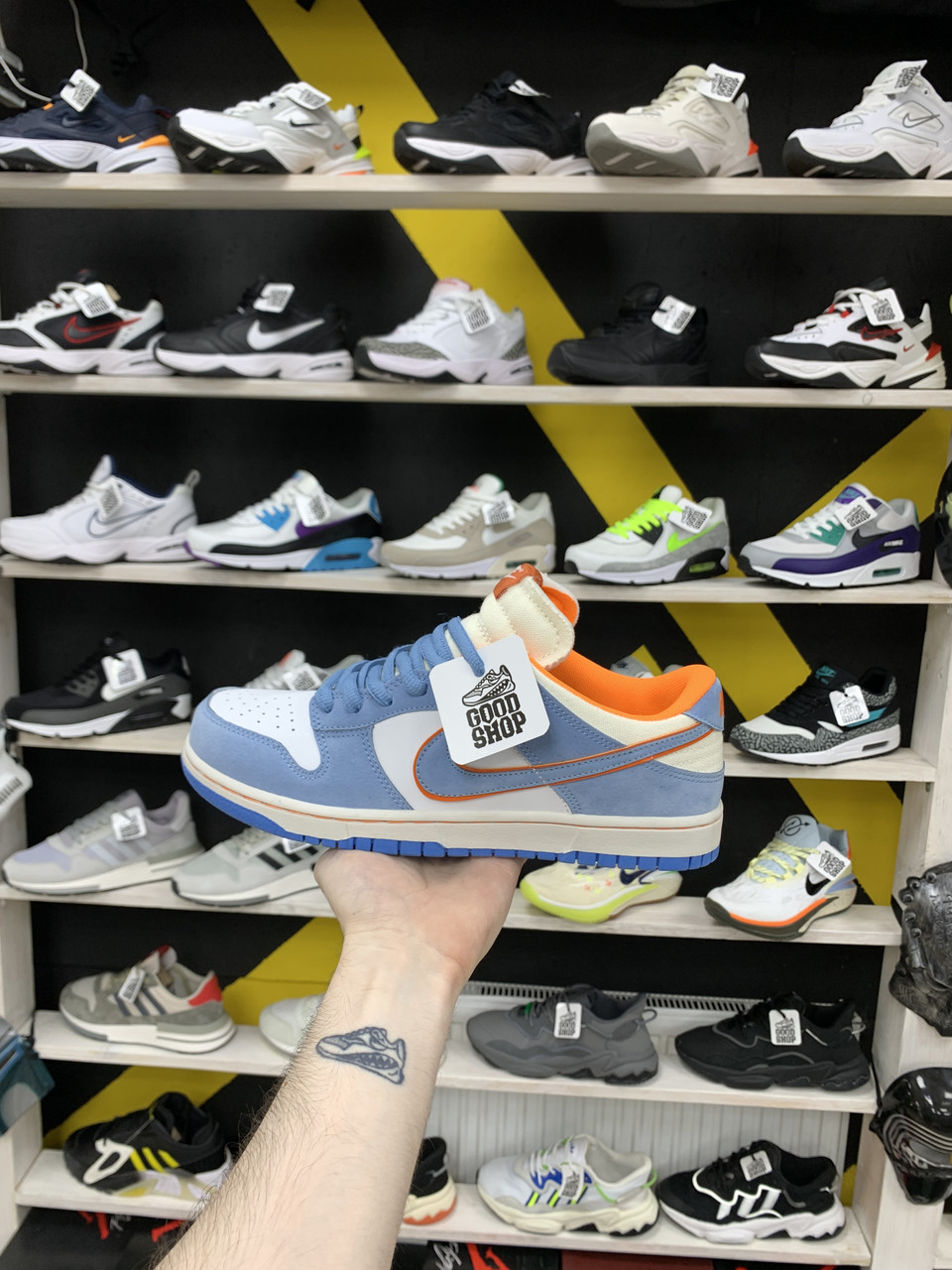 Кроссовки Nike Dunk SB Low GS Blue White Orange