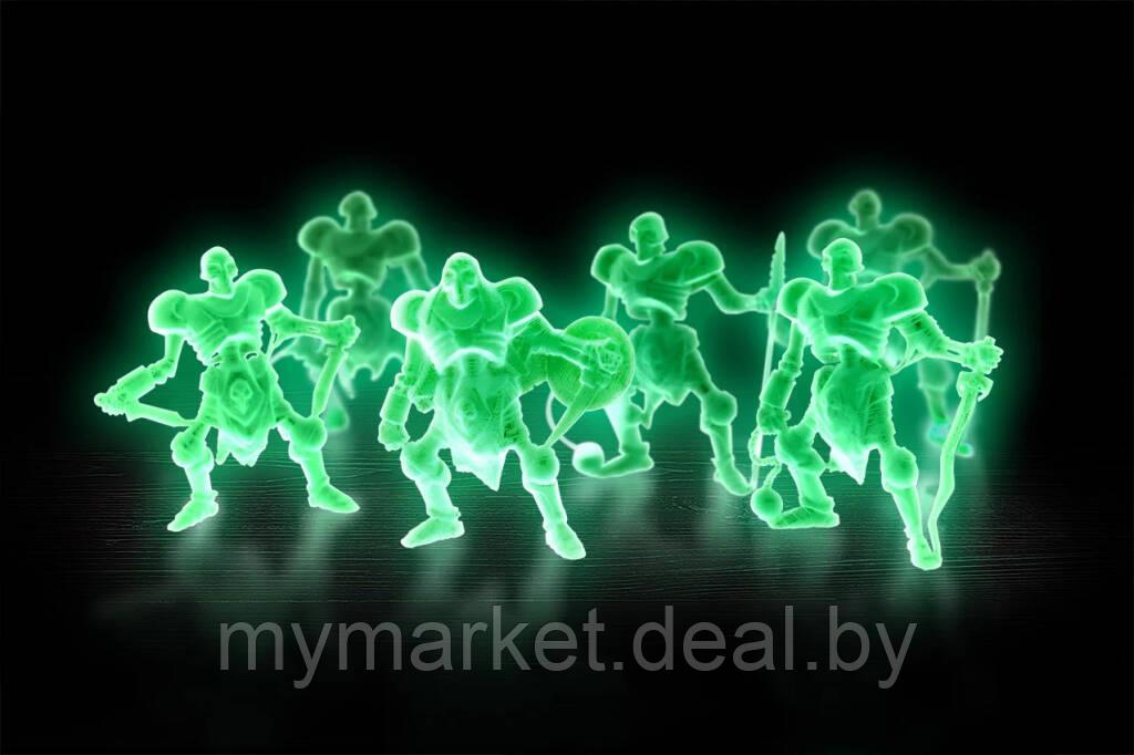 Игровой набор светящихся фигурок Нескучные Игры СКЕЛЕТЫ 6 шт. - фото 3 - id-p205368344