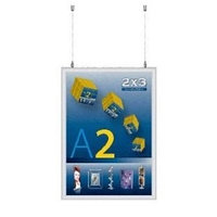 Доска рамка для плакатов (А2) двустороняя на подвесах