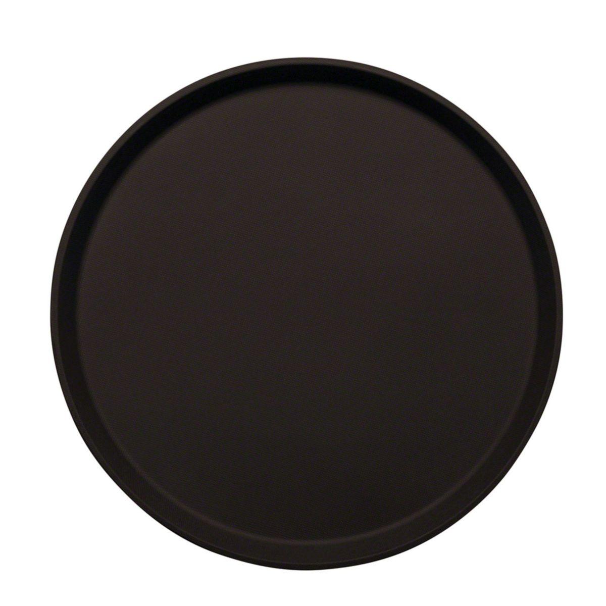 Поднос круглый 35,5*2 см, черный пластик Kitchen Muse JW-1400P - фото 1 - id-p205387546