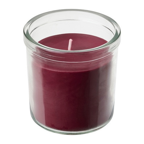 IKEA/  СТЕРТСКЕН ароматическая свеча в стакане, 40 ч, Ягоды/красный