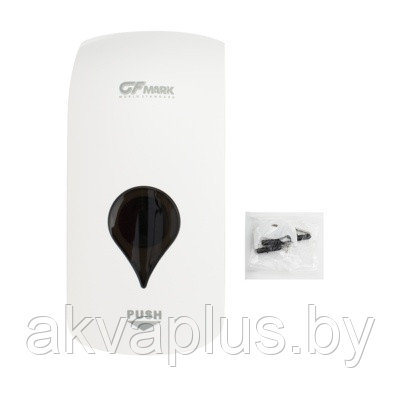 Дозатор жидкого мыла GFmark 635 белый комбинированный с глазком1000 мл - фото 3 - id-p205398442