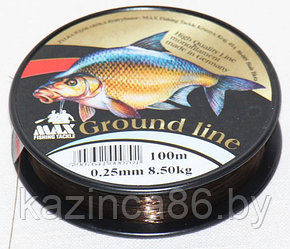 Леска Max GROUND LINE 0.18mm (100м)