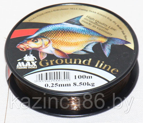 Леска Max GROUND LINE 0.18mm (100м) - фото 1 - id-p28503562